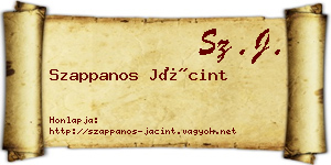Szappanos Jácint névjegykártya